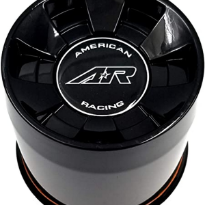 AR910 8 LUG PUSH-THRU CAP GLOSS BLACK