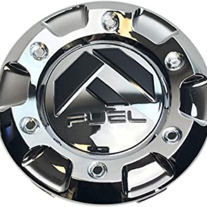 FUEL CHROME 6 LUG CAP-SHORT (1.35")