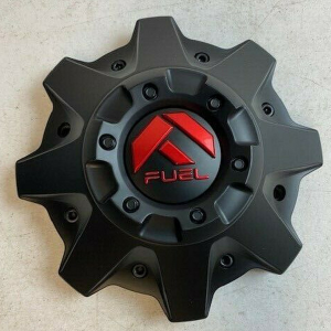 FUEL BOLT ON CAP (MBLK/RED) - 5X5.0