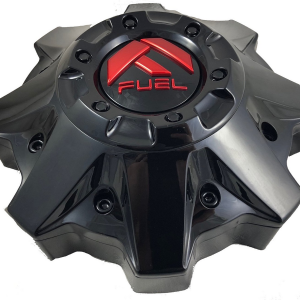 FUEL GL-BLK/RED (FLAT) 8L 2.4"-RED BOLTS