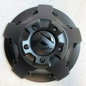 FUEL FIVE BAR CAP - BLACK ON BLACK 8 LUG