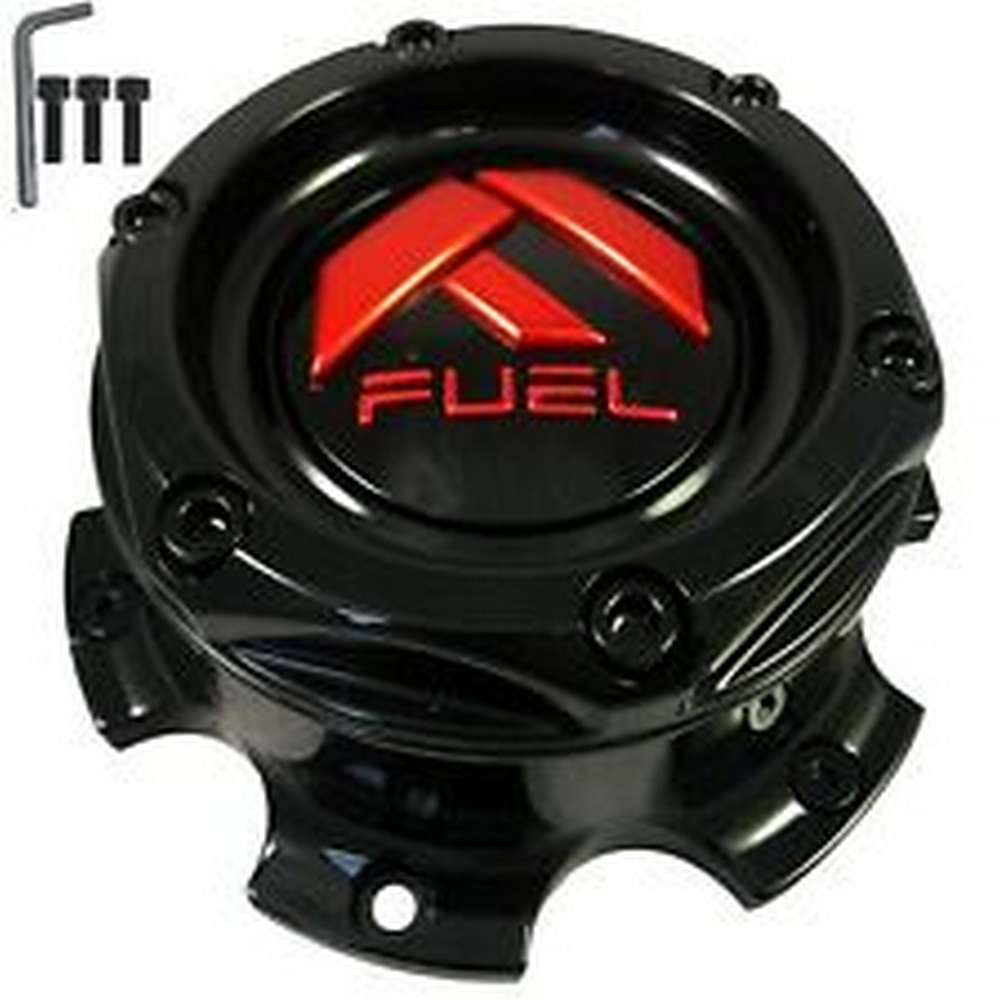 FC CAP BOLT-ON (GB/RD) 8X6.5/170 (2.51)