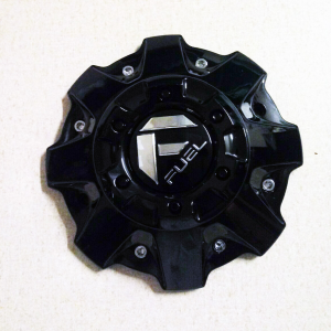 FUEL DUALLY 10X225 REAR CAP-GLOSS BLK