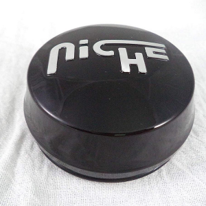 NICHE .9"TALL 3"ORINGCAP GL-BLK/SIL LOGO