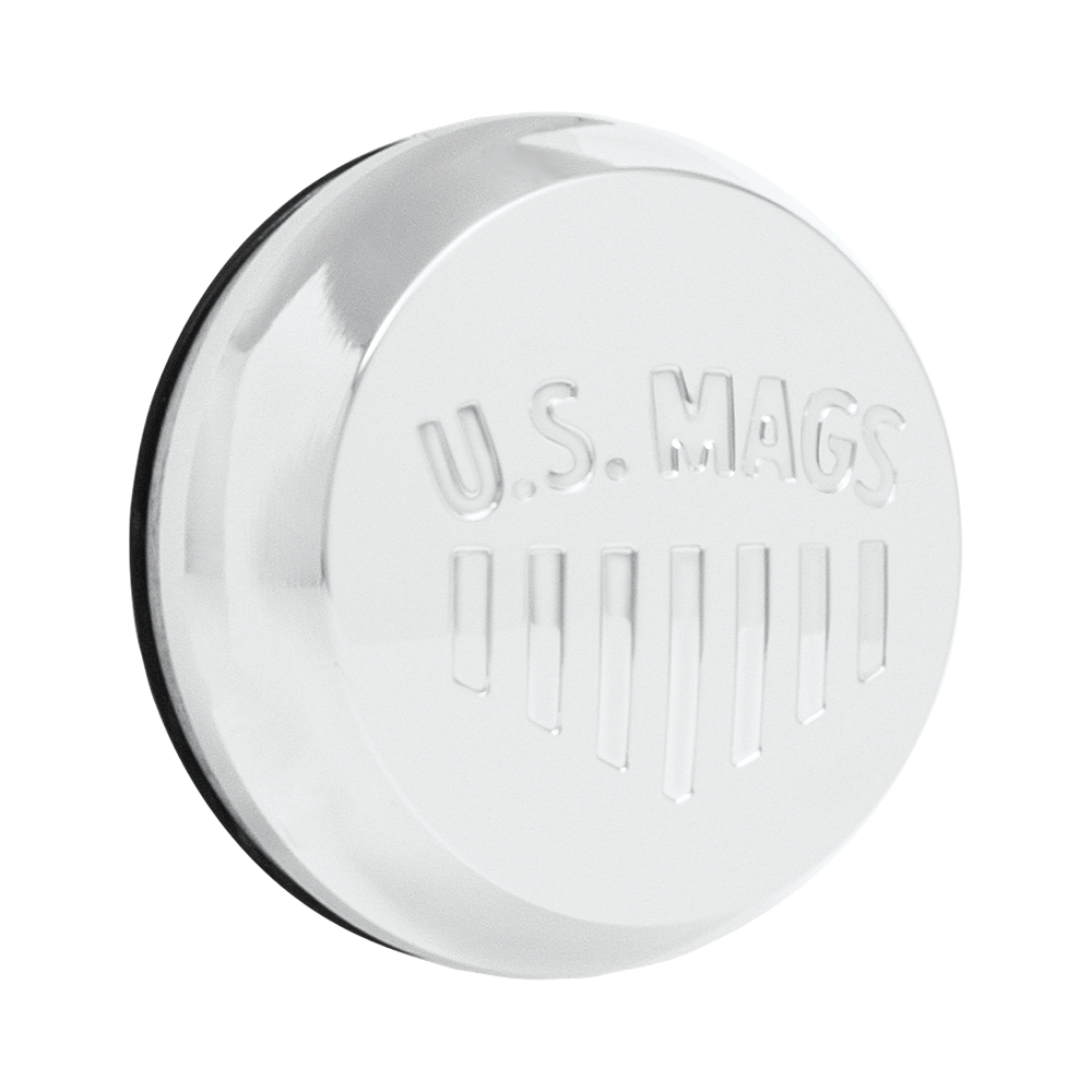 DOME .9" US MAGS NWLOGO 3" ORING CAP POL