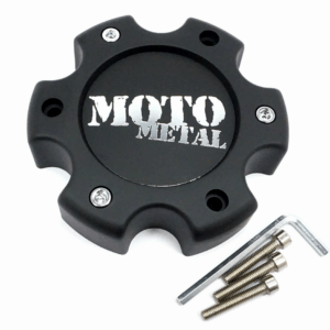 MOTO CAP MATTE BLACK 6X135 - NEW LOGO