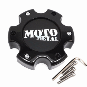 MOTO CAP GLOSS BLACK 6X5.5 - NEW LOGO
