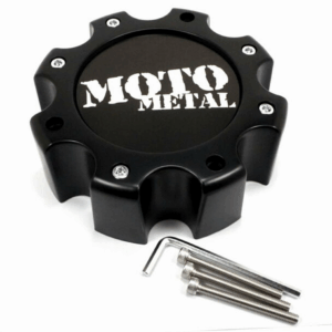 MO959/961 CAP SATIN BLK 8 LUG - NEW LOGO