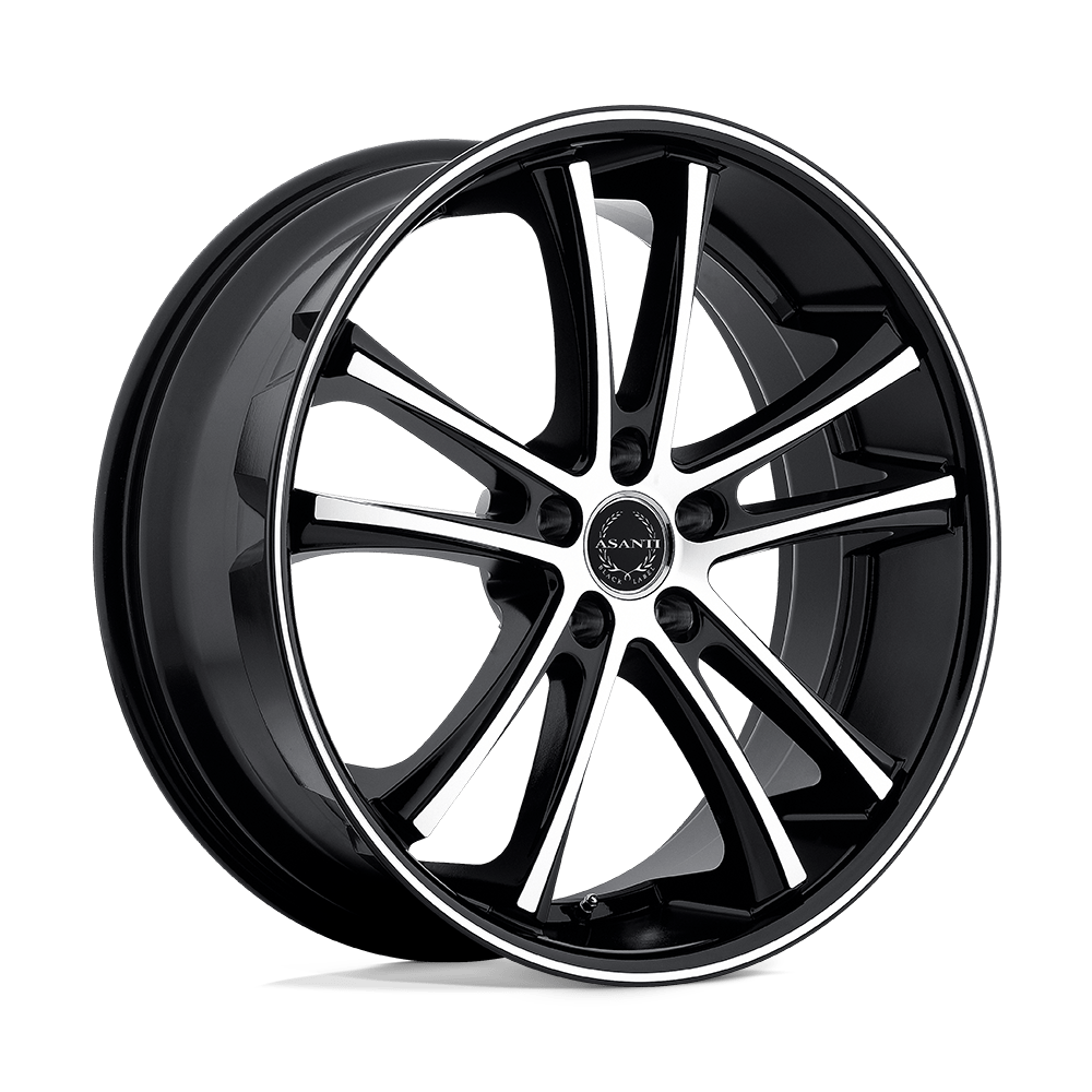Asanti Black AB001 PEGASI MACHINED FACE BLACK LIP - 5X120