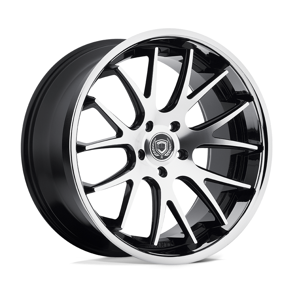 Asanti Black AB003 CASTOR MACHINED FACE SS LIP - 5X130