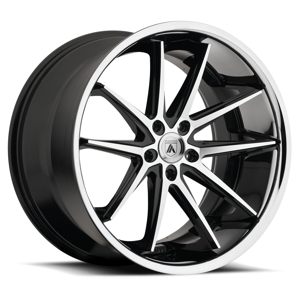 Asanti Black AB005 ALTAIR MACHINED FACE SS LIP - 5X120