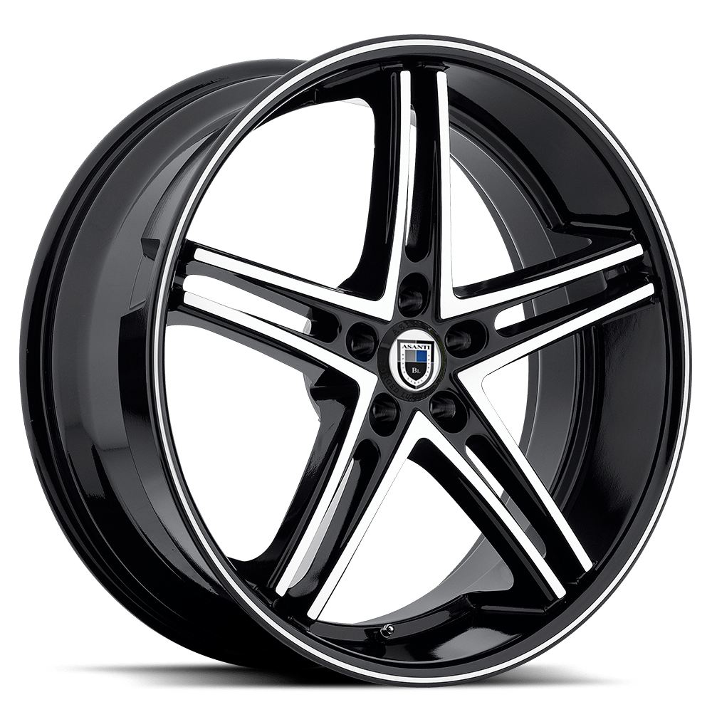 Asanti Black AB007 ABL-7 MACHINE FACE WITH BLACK LIP - 5X4.5