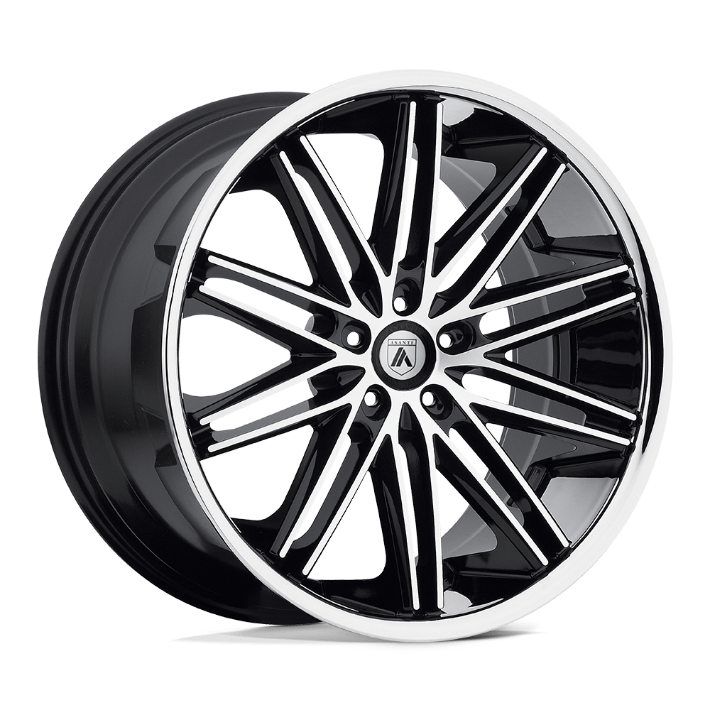Asanti Black AB010 POLLUX MACHINED FACE SS LIP - 5X120