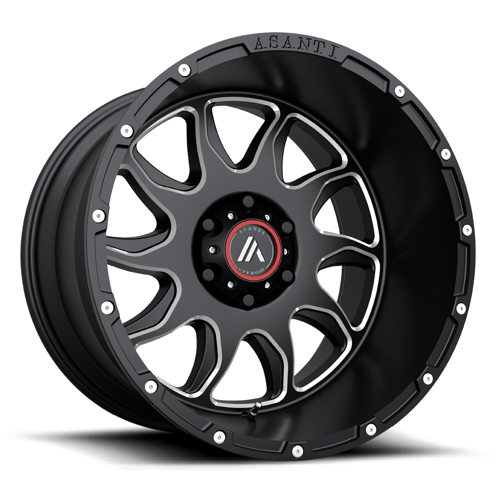Asanti Off Road OR810 BALLISTIC GLOSS BLACK MILLED - 5X5.0