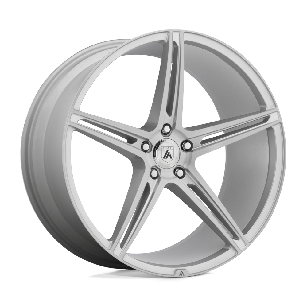 Asanti Black AB022 ALPHA 5 BRUSHED SILVER - 5X4.5