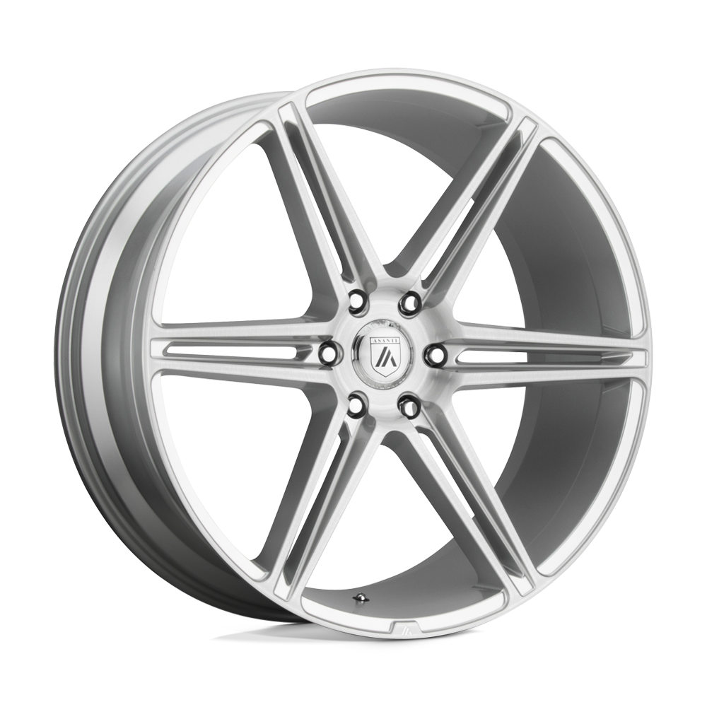 Asanti Black AB025 ALPHA 6 BRUSHED SILVER - 6X5.5