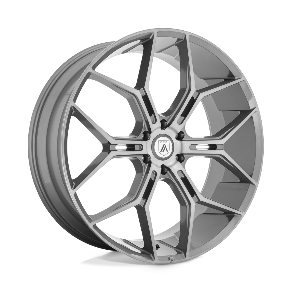 Asanti Black AB038 MONARCH TRUCK TITANIUM BRUSHED - 6X5.5