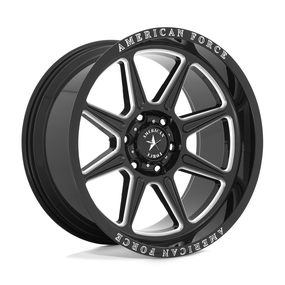 American Force Cast AC002 TRAIL GLOSS BLACK MILLED - 6X5.5