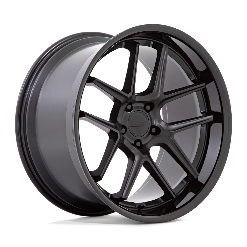 American Racing AR942 BISHOP MATTE BLACK WITH GLOSS BLACK LIP - 5X115