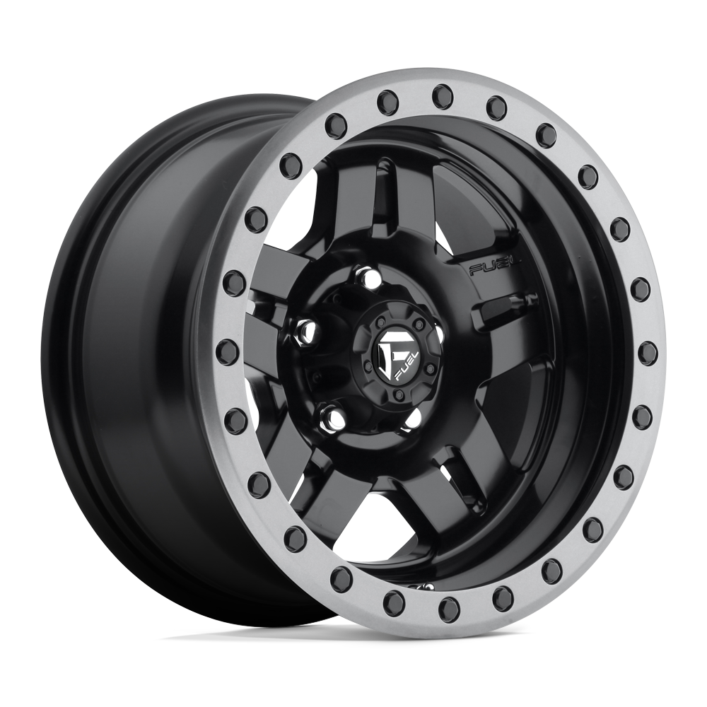 Fuel 1PC FC557 ANZA MATTE BLACK GUN METAL RING - 5X4.5