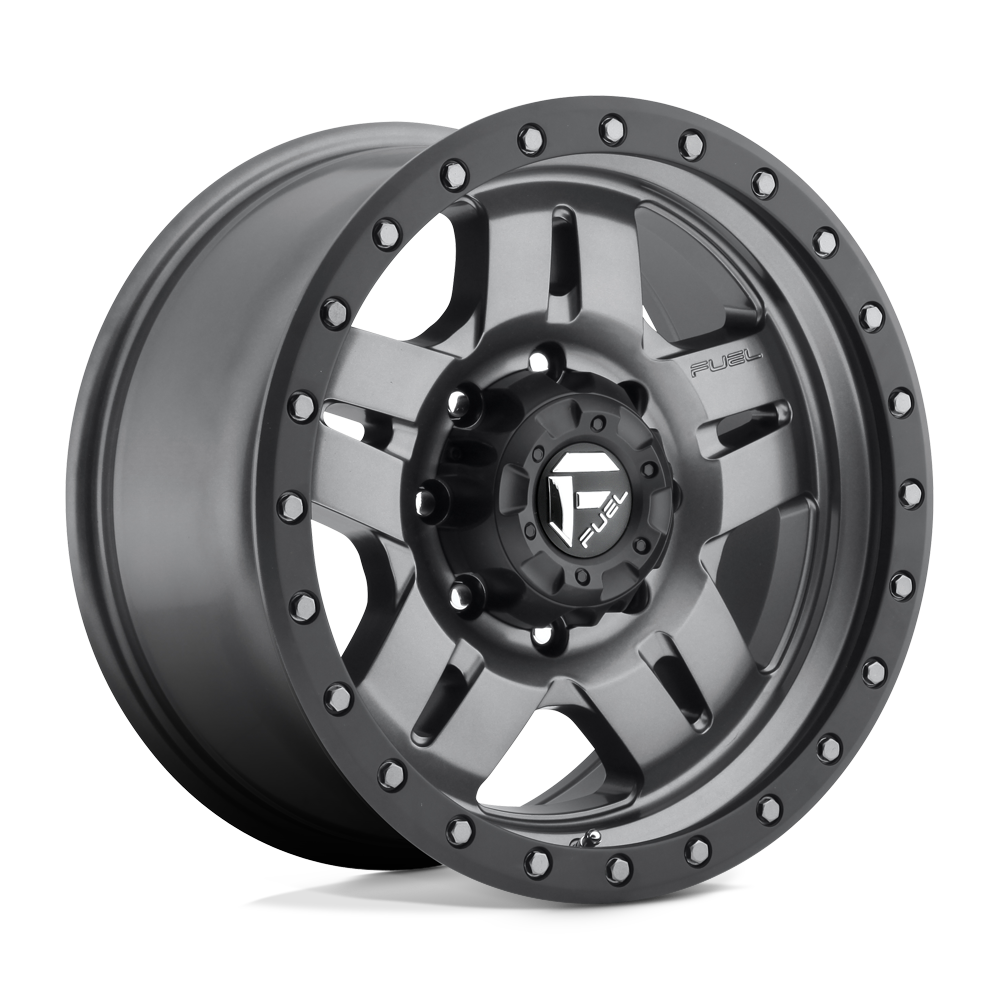 Fuel 1PC FC558 ANZA MATTE GUN METAL BLACK BEAD RING - 6X5.5