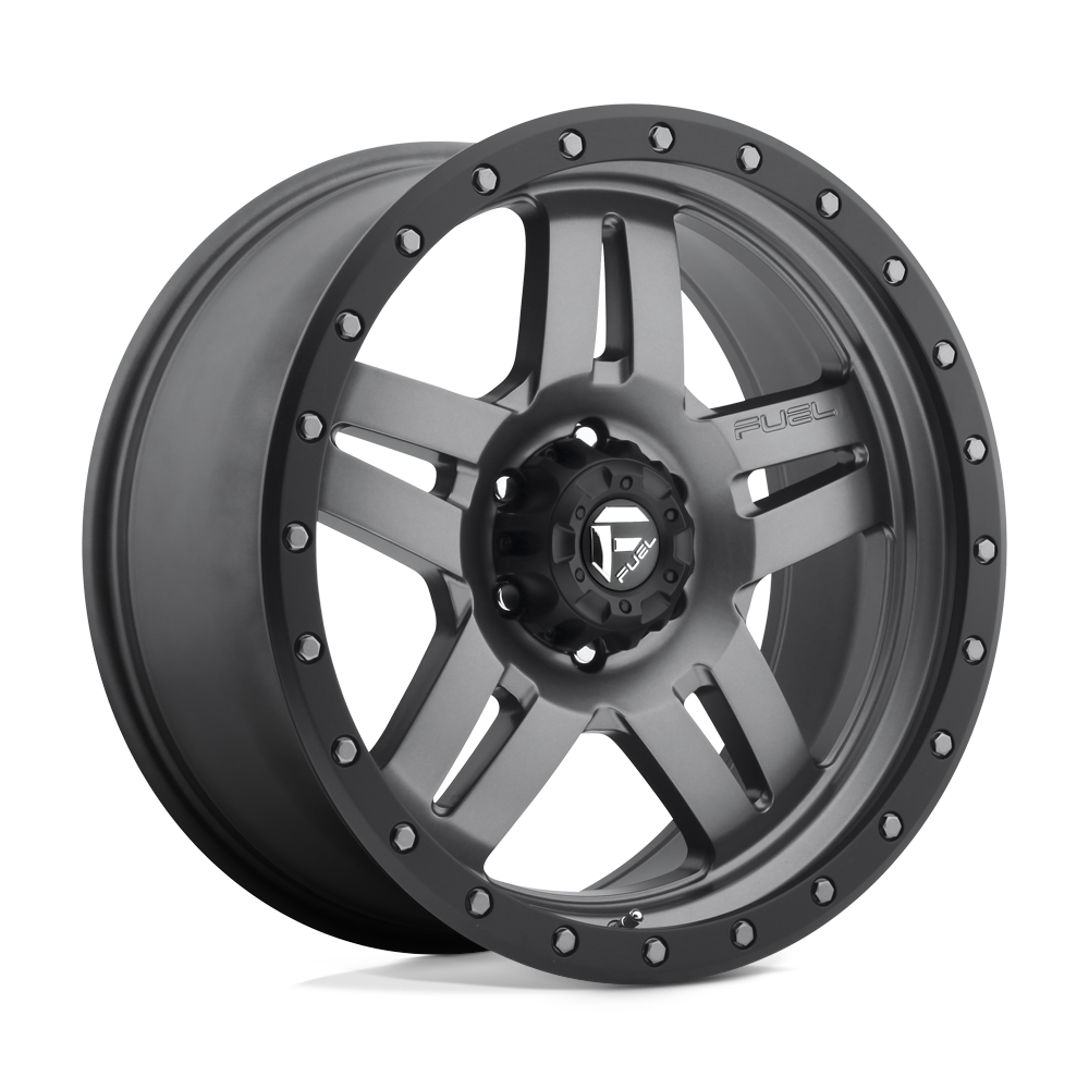 Fuel 1PC FC558 ANZA MATTE GUN METAL BLACK BEAD RING - 6X5.5