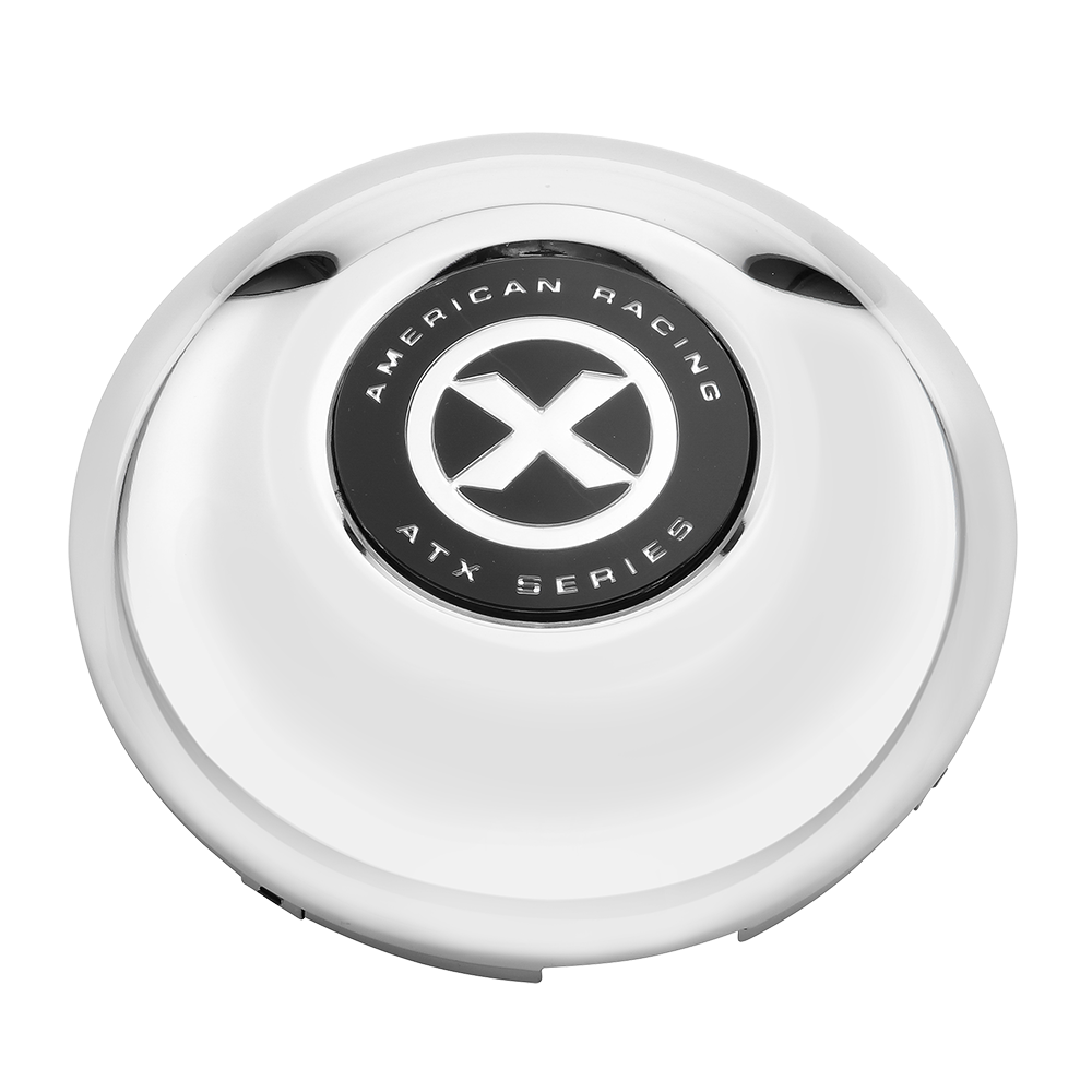 ATX FRONT SNAP IN 4 TAB CAP CHROME