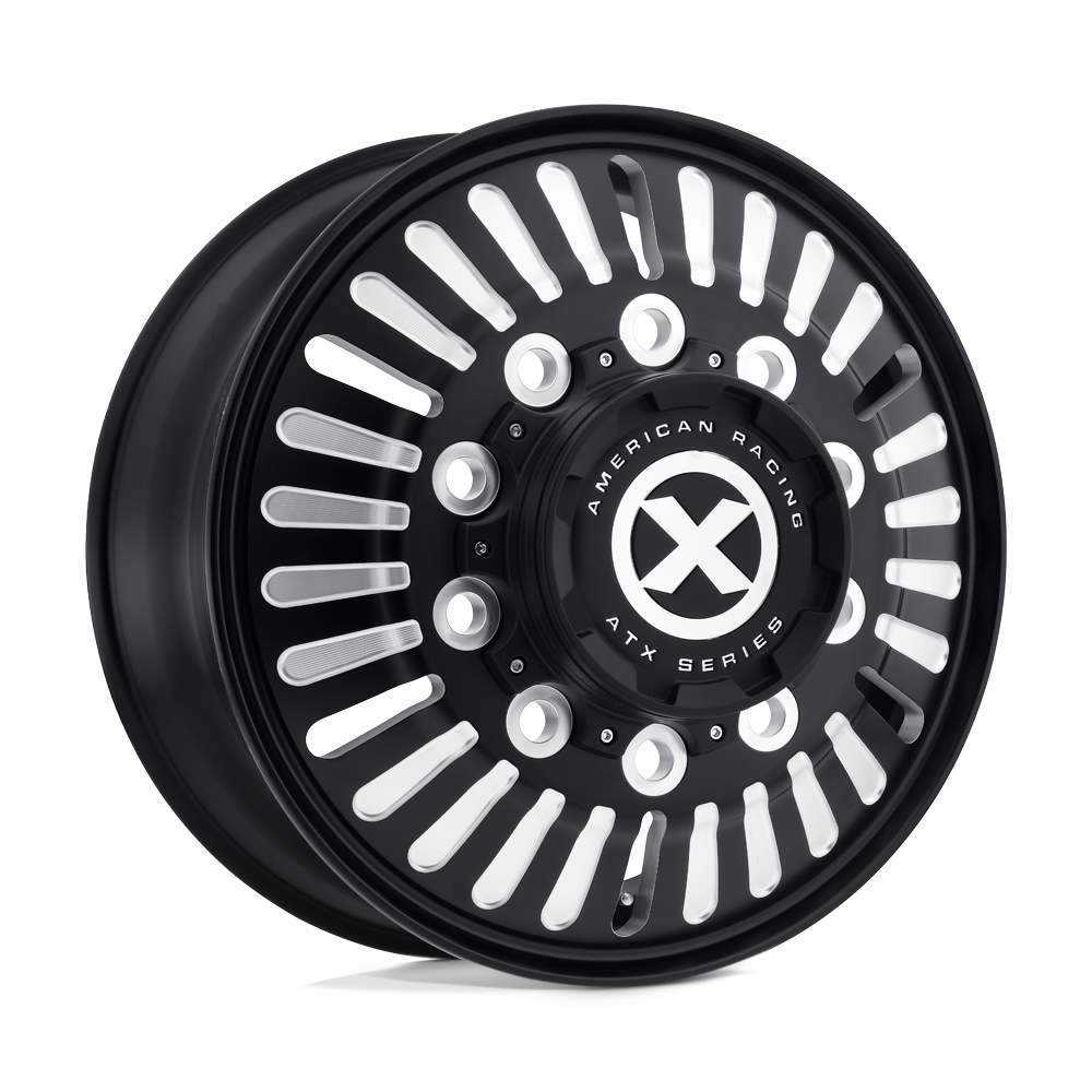 ATX AO403 ROULETTE SATIN BLACK MILLED - FRONT - 10X11.25