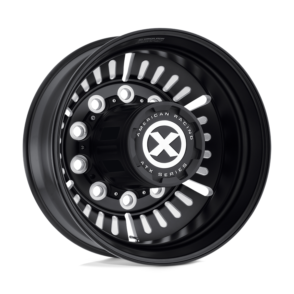 ATX AO403 ROULETTE SATIN BLACK MILLED - REAR - 10X11.25