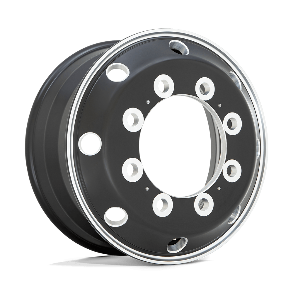 ATX AO404 JOURNEY SATIN BLACK WITH POLISHED LIP - FRONT - 10X11.25