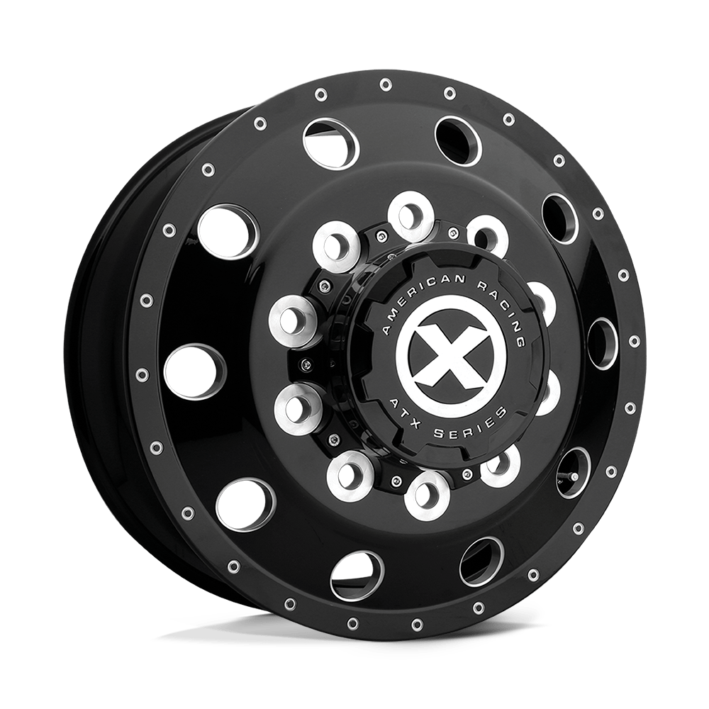 ATX AO405 TREX GLOSS BLACK MILLED - FRONT - 10X11.25