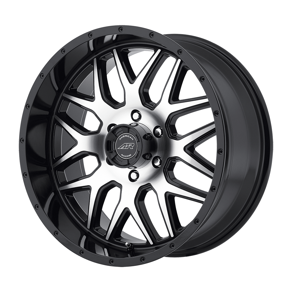 American Racing AR910 AR910 GLOSS BLACK MACHINED - 5X5.0