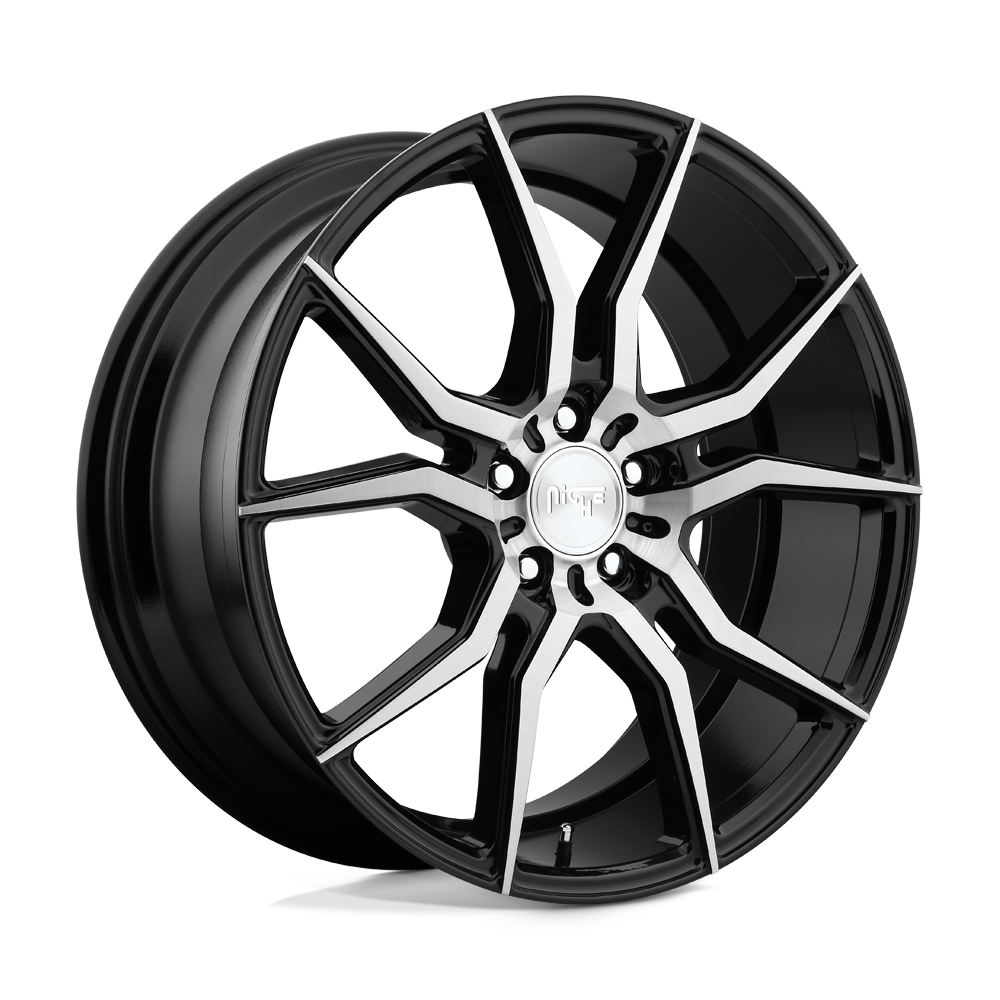 Niche 1PC NC166 ASCARI GLOSS BLACK BRUSHED - 5X120