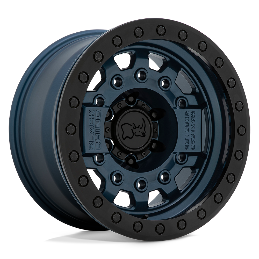 Black Rhino Hard Alloys BRAVG AVENGER BEADLOCK NAVY BLUE W/ BLACK HARDWARE - 6X5.5