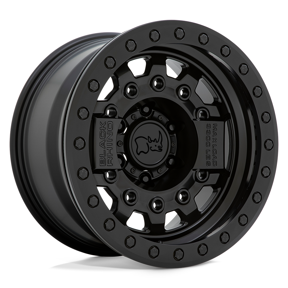 Black Rhino Hard Alloys BRAVG AVENGER BEADLOCK MATTE BLACK W/ BLACK HARDWARE - 5X5.0