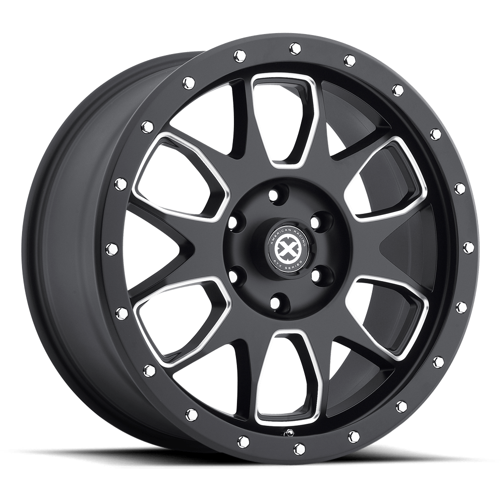 ATX Series AX196 AX196 SATIN BLACK WITH MILLED ACCENTS - 6X5.5