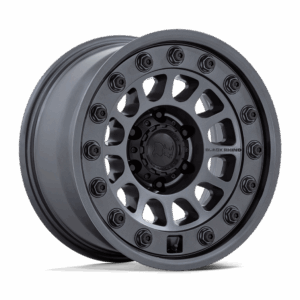 Black Rhino Hard Alloys BR012 OUTBACK MATTE GUNMETAL - 5X5.0