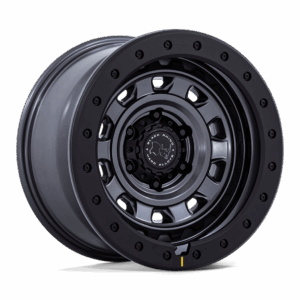 Black Rhino Hard Alloys BR023 XPLORER MATTE GUNMETAL W/ BLACK ROCK GUARD - 6X5.5