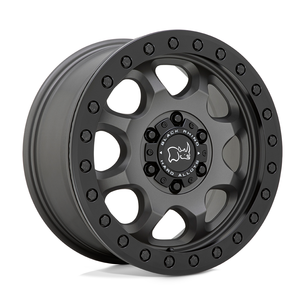 Black Rhino Hard Alloys BRVTR VENTURE BEADLOCK MATTE GUNMETAL WITH BLACK HARDWARE - 6X130