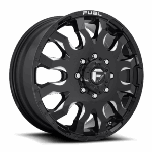 Fuel 1PC FC673 BLITZ DUALLY GLOSS BLACK MILLED - 8X170