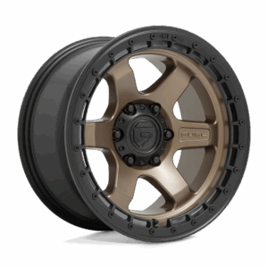 Fuel 1PC FC751 BLOCK MATTE BRONZE WITH BLACK RING - 6X4.5