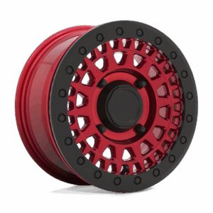 Black Rhino Hard Alloys - UTV BSPKB PARKER UTV BEADLOCK CANDY RED WITH BLACK BEAD RING - 4X110