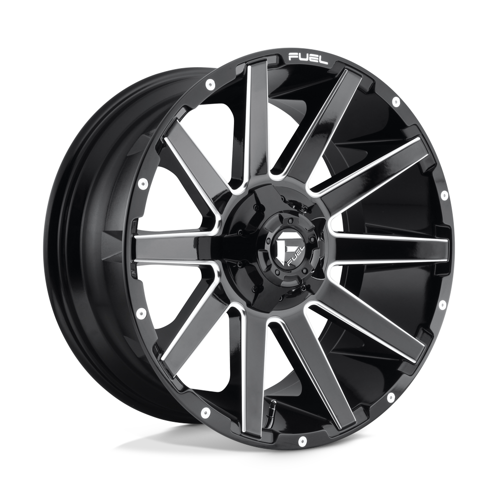 Fuel 1PC FC615 CONTRA GLOSS BLACK MILLED - 6X135/5.5