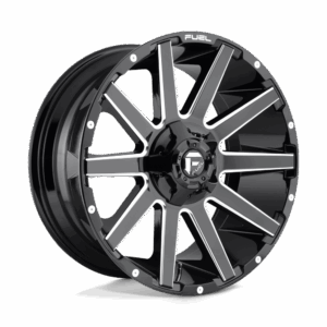 Fuel 1PC FC615 CONTRA GLOSS BLACK MILLED - 6X135/5.5