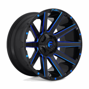 Fuel 1PC FC644 CONTRA GLOSS BLACK BLUE TINTED CLEAR - 6X135/5.5