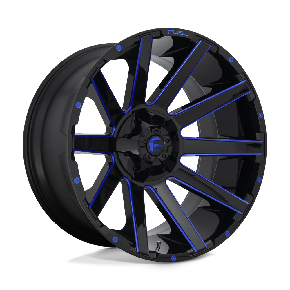 Fuel 1PC FC644 CONTRA GLOSS BLACK BLUE TINTED CLEAR - 8X6.5