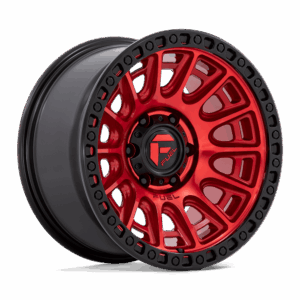Fuel 1PC FC834 CYCLE CANDY RED WITH BLACK RING - 5X5.0