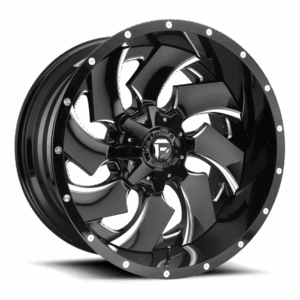 Fuel 2PC FT239 CLEAVER GLOSS BLACK MILLED - 8X180