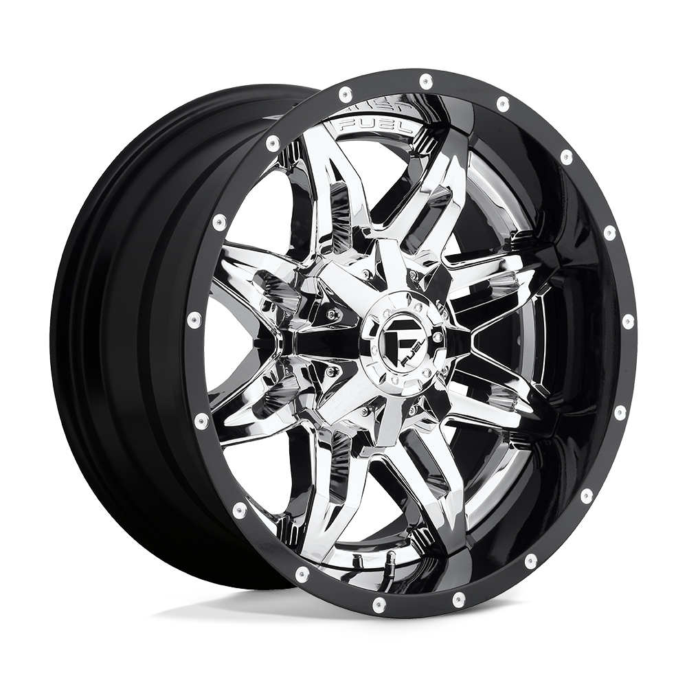 Fuel 2PC FT266 LETHAL CHROME PLATED GLOSS BLACK LIP