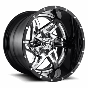 Fuel 2PC FT272 ROCKER CHROME PLATED GLOSS BLACK LIP - 8X170